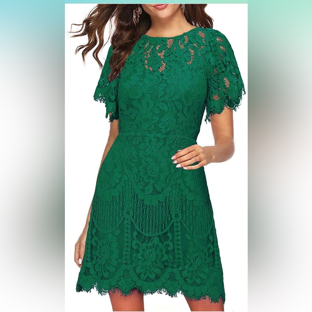 Green Lace Dress